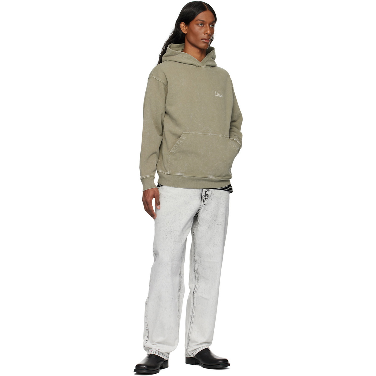 Dime Green Classic French Terry Hoodie
