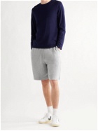 Ninety Percent - Wide-Leg Organic Cotton-Jersey Drawstring Shorts - Gray
