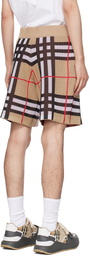 Burberry Beige Check Shorts