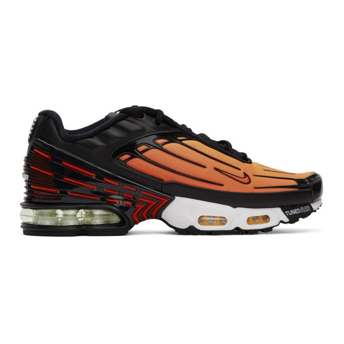 Photo: Nike Orange and Black Air Max Plus III Sneakers