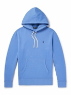 Polo Ralph Lauren - Logo-Embroidered Cotton-Jersey Hoodie - Blue