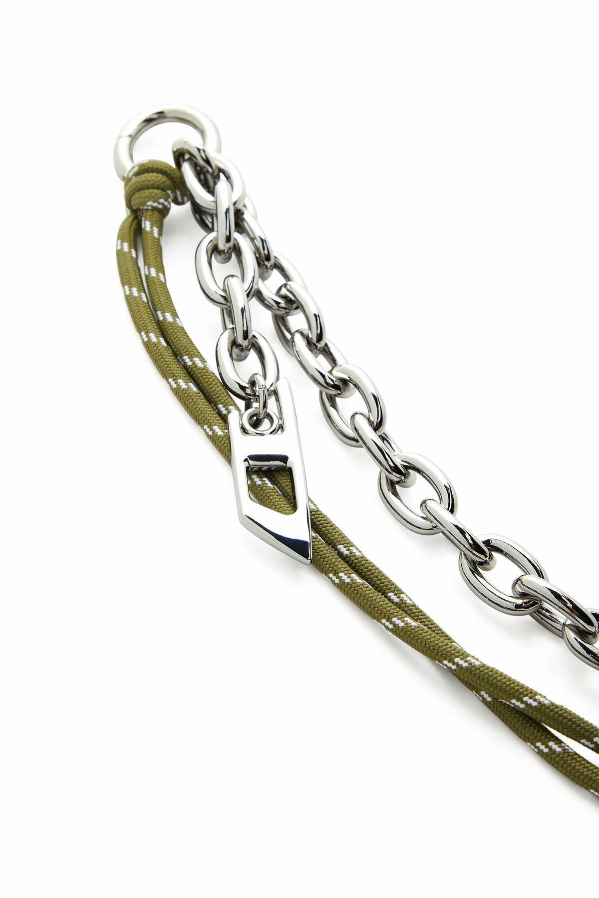Key Charm Two Ropes Diesel Charm in chain and rope - Charms and Keyrings - Unisex - Silver ...