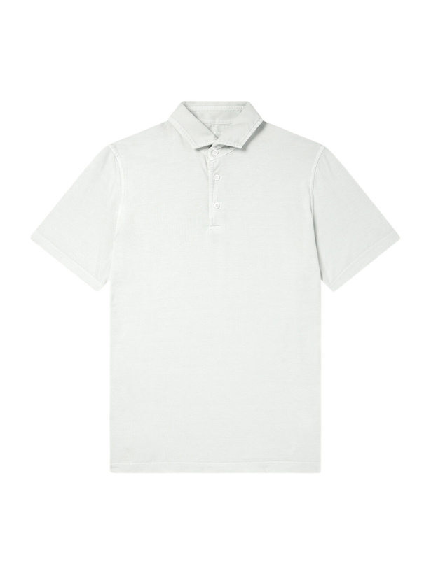 Photo: FEDELI - Cotton-Jersey Polo Shirt - Green
