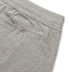 Ralph Lauren Purple Label - Logo-Embroidered Mélange Cotton-Jersey Sweatpants - Gray