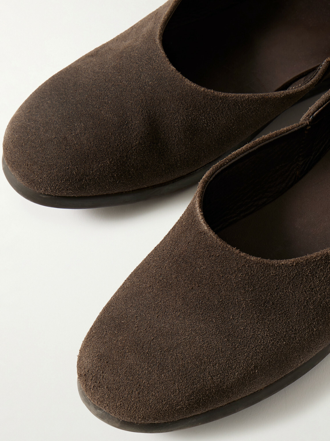 Stòffa - Suede Slippers - Brown