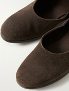 Stòffa - Suede Slippers - Brown