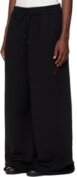 LU'U DAN SSENSE Exclusive Black Raw-Cut Bontan Lounge Pants