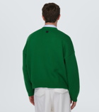 Loewe Ribbed-knit wool-blend cardigan