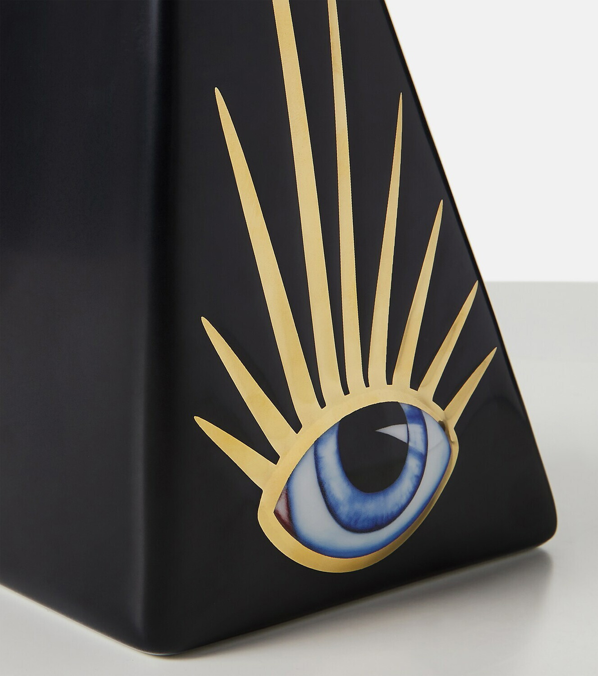 L'Objet Lito gold-plated porcelain bookend