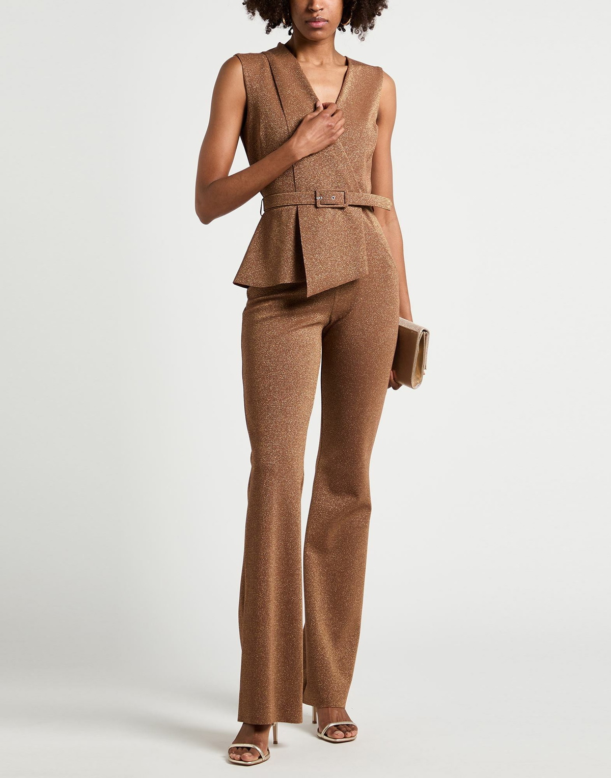 Chiara Boni La Petite Robe Womens Jumpsuit in Brown