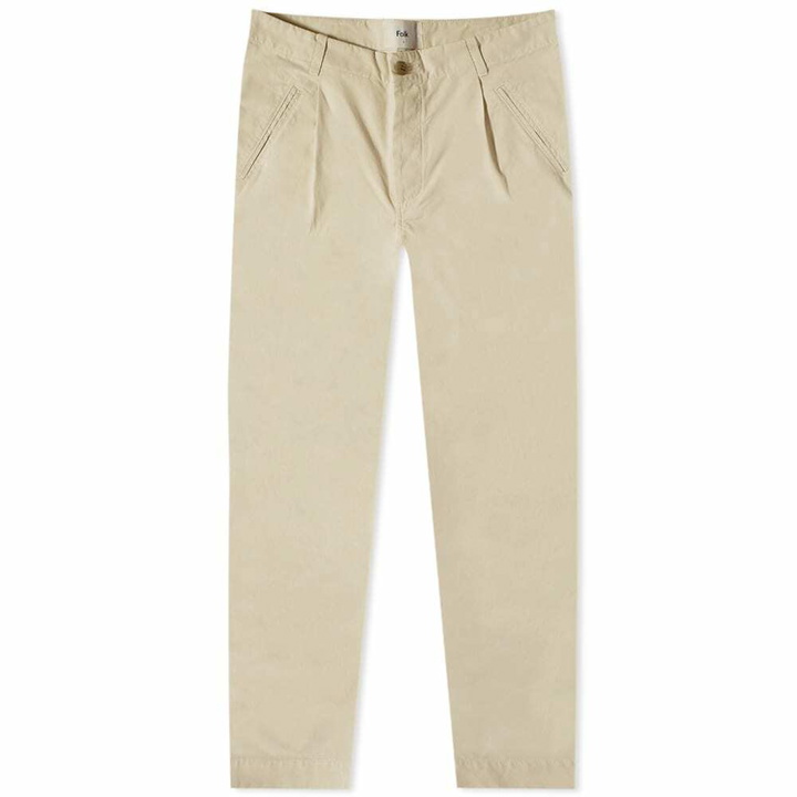 Photo: Folk Men's Assembly Pant in Stone