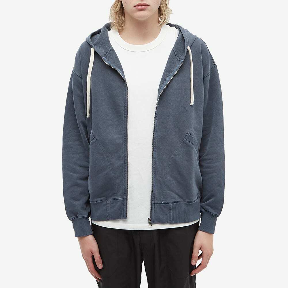 Nigel Cabourn Men's Embroidered Arrow Zip Hoody in Navy