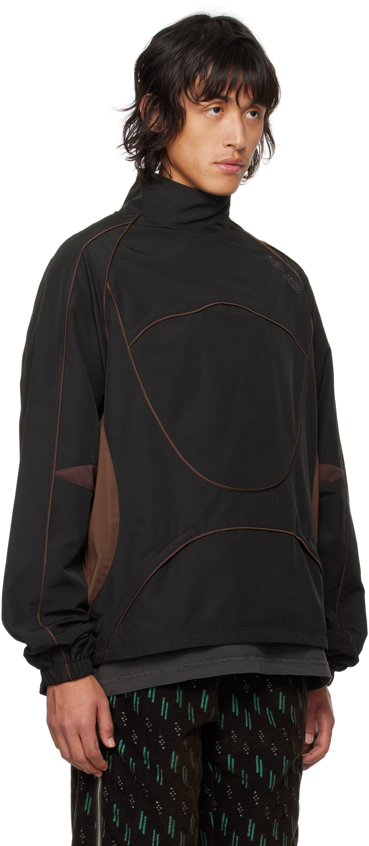 Robyn Lynch Black & Brown Pullover Jacket