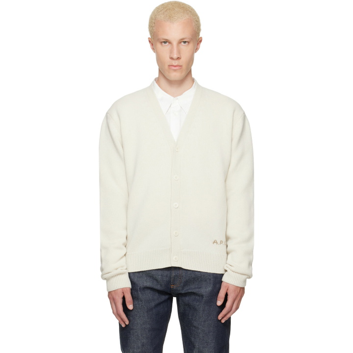 Photo: A.P.C. Off-White Kevin Cardigan