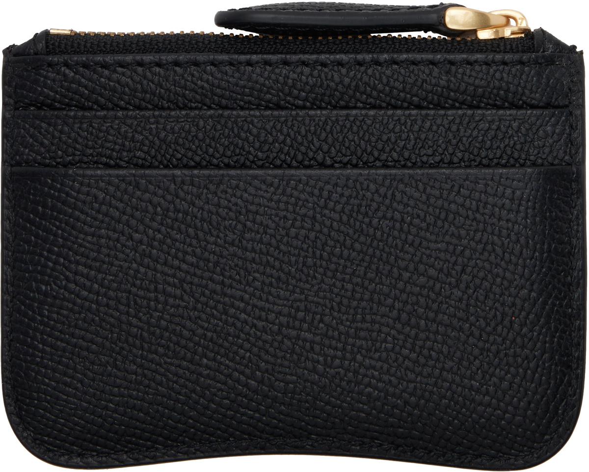 AMI Paris Black Paris Paris Zipped Card Holder