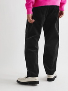 Stussy - Big Ol' Straight-Leg Cotton-Corduroy Trousers - Black