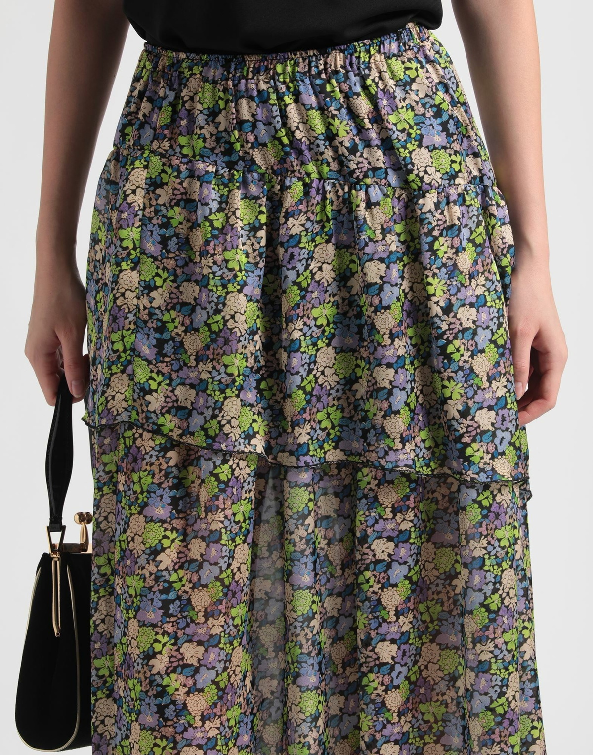 Maje Womens Midi skirt Mauve