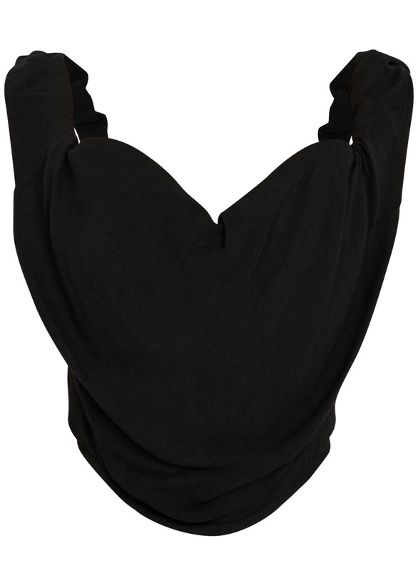 Photo: Vivienne Westwood Sunday Draped Woven Corset top Black