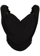Vivienne Westwood Sunday Draped Woven Corset top Black