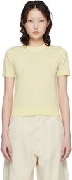 Maison Kitsuné Yellow Baby Fox Fine Merino Sweater