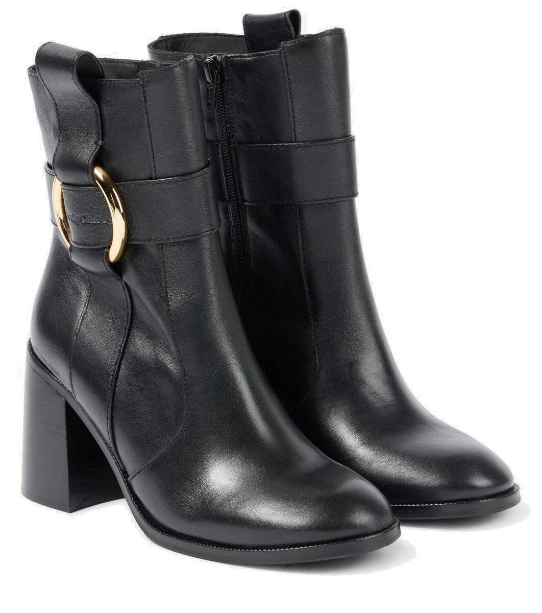 See By Chloé Zelda 90 leather ankle boots See by Chloe
