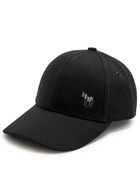 Paul Smith Zebra-embroidered Cotton cap - Black - One Size