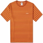 Nike Men's ACG Stripe T-Shirt in Dark Russet/Bright Mandarin