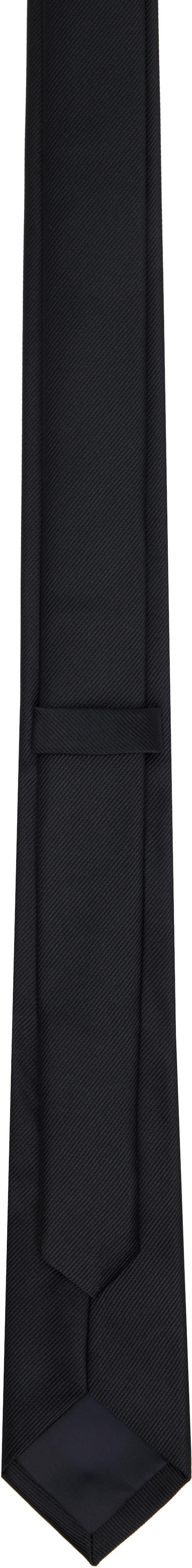 C2H4 Black Tagged Tie