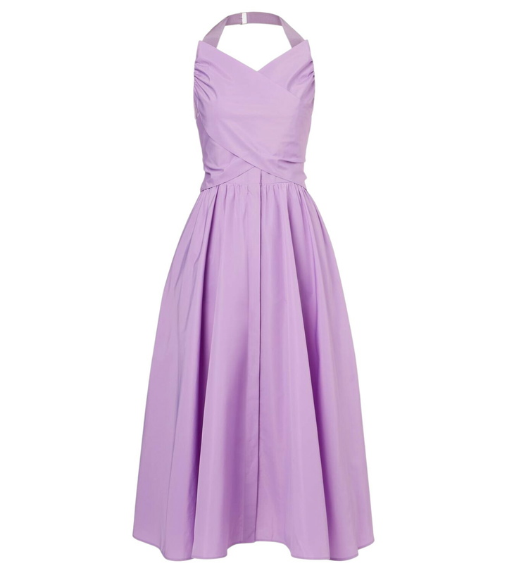 Photo: Patou Gathered faille midi dress