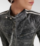 KNWLS Cropped leather jacket