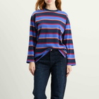Damson Madder Women's Ali Long Sleeve Stripe T-Shirt in Multi
