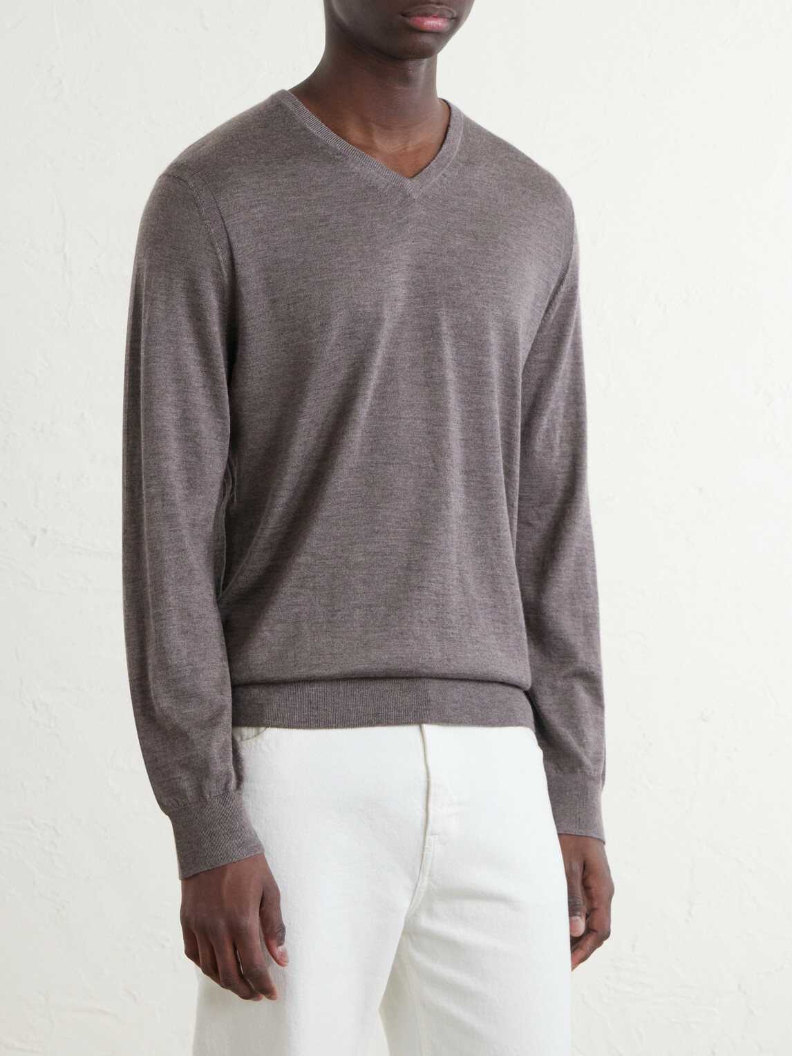 N.PEAL - Conduit Cashmere and Silk-Blend Sweater - Brown