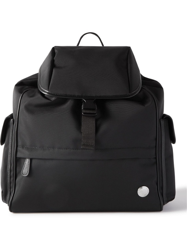 Photo: A.P.C. - Logo-Detailed Leather-Trimmed Ottoman Backpack