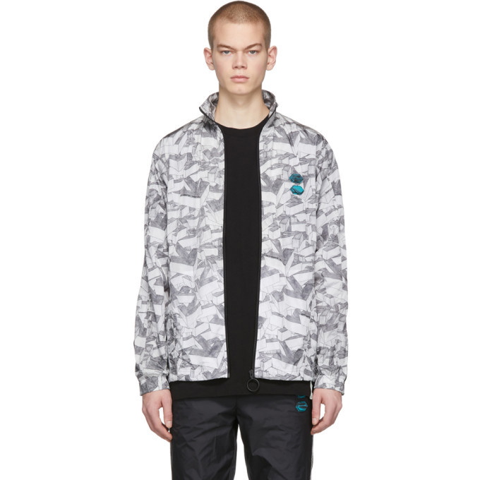 Photo: Off-White Grey Pencil Arrows Tracktop Jacket