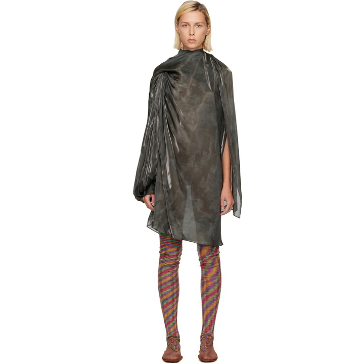 Photo: Kiko Kostadinov Gray Caspian Minidress