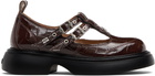 GANNI Brown Everyday Butterfly Mary Jane Loafers