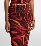 Pucci Occhi smocked maxi skirt