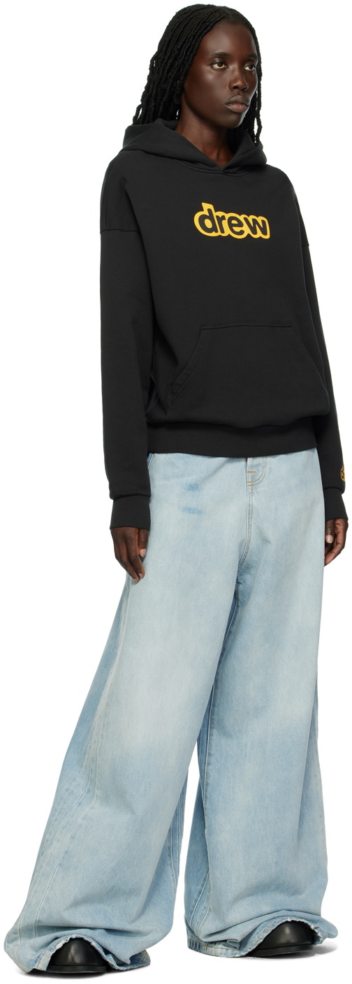 新品未使用 drew house secret hoodie　パーカー　L　黒 drew house secret hoodie faded black (DH-VF31125-SEFB
