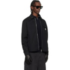 Moncler Black Cotton Blend Gabardine Shirt Jacket