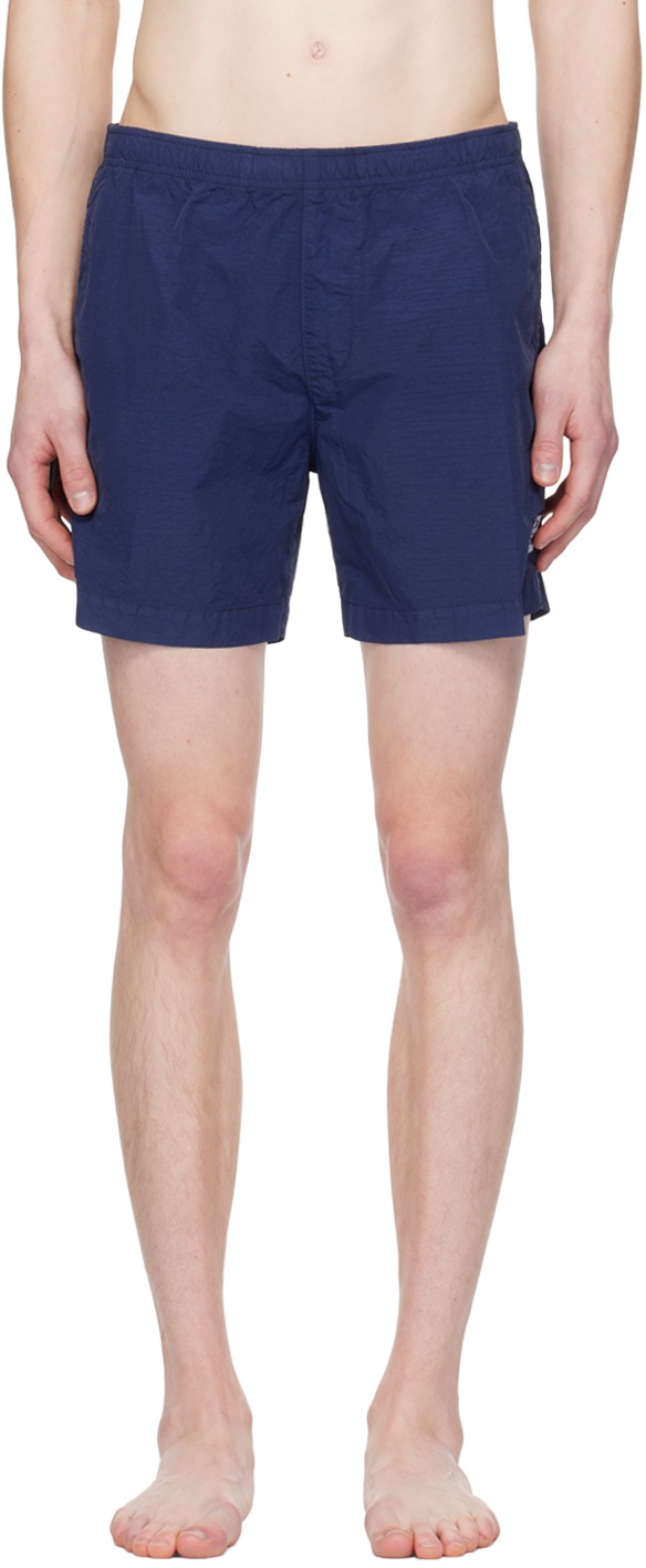 Photo: C.P. Company Navy Crinkled Swim Shorts