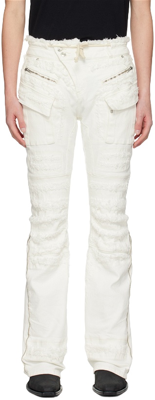 Photo: Ottolinger White Straight-Leg Jeans