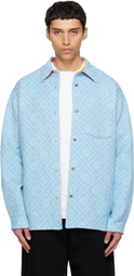 Casablanca Blue Double Faced Overshirt
