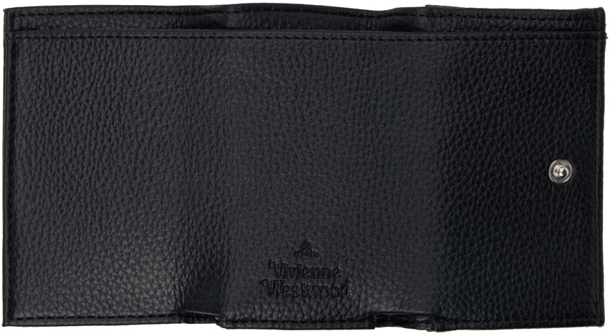 Vivienne Westwood Black Envelope Billfold Faux-Leather Wallet