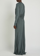 Christopher Esber Orica Cut-out Jersey Maxi Dress Blue