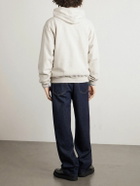 KAPITAL - Printed Wool-Blend Jersey Hoodie - Neutrals