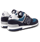 New Balance - 576 Suede, Leather and Mesh Sneakers - Men - Navy