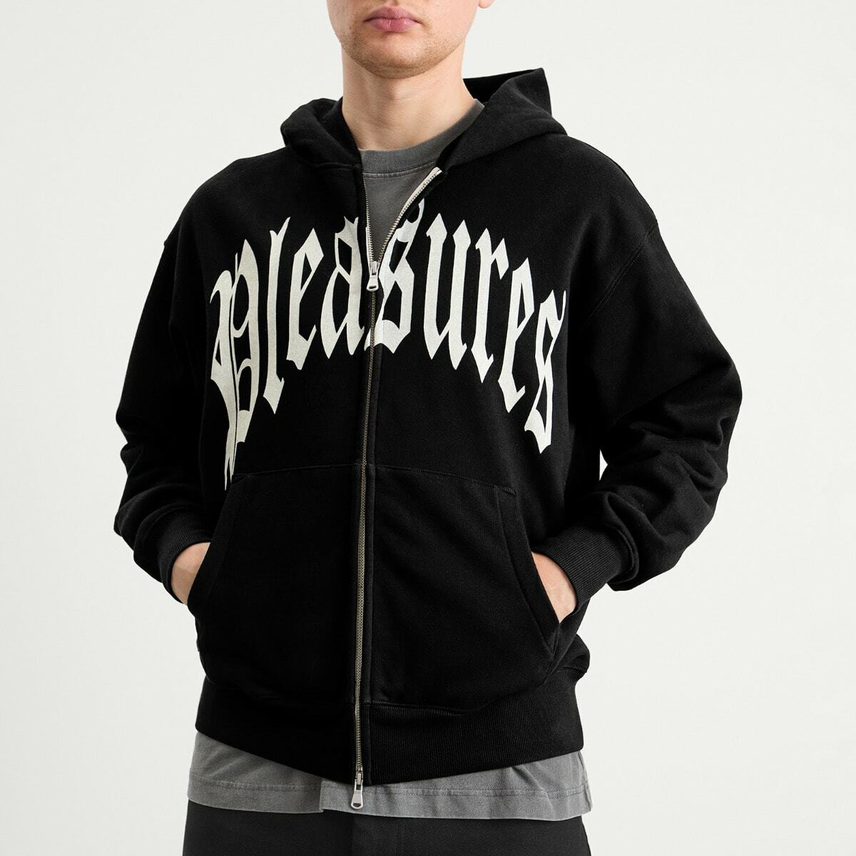 Pleasures Men's Twitch Zip Hoodie in Black