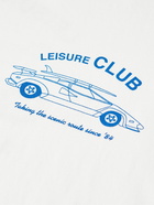 Pasadena Leisure Club - Scenic Route Printed Cotton-Jersey T-Shirt - White