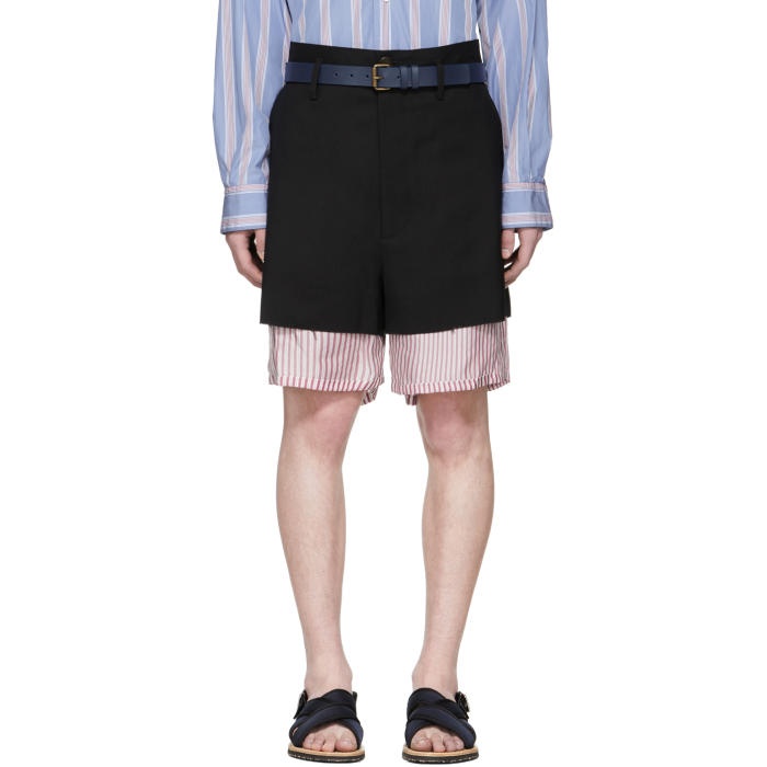 Photo: Marni Black Bottom Stripe Shorts 
