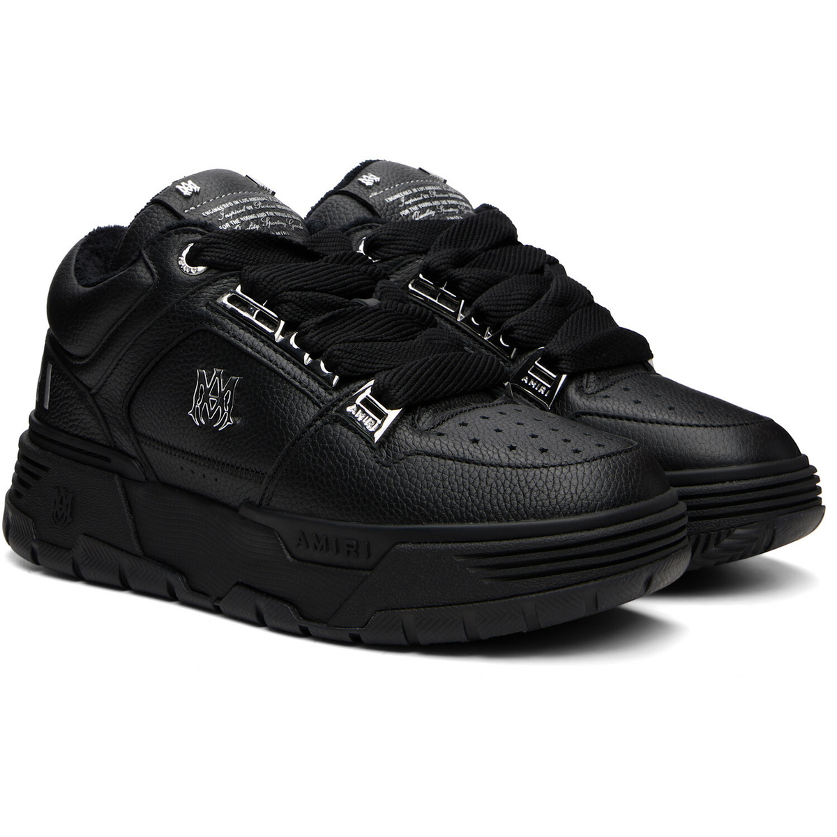 AMIRI Black Metallic MA-1 Sneakers